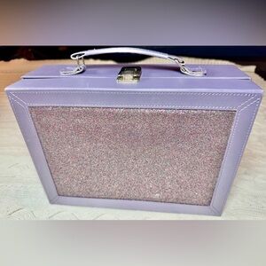 Ulta Beauty & Shine Purple Glitter Makeup Case #1199